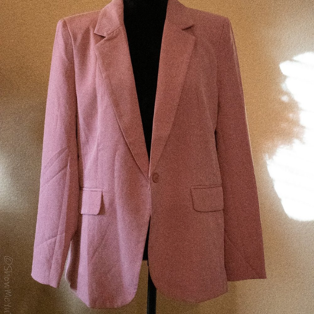 FASHION NOVA | PINK BLAZER - CHLOE SLIM BLAZER (NWT)